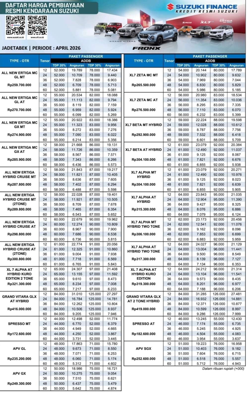 Pricelist 1